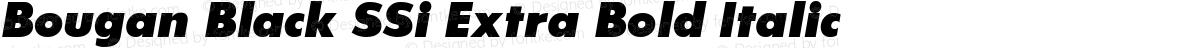 Bougan Black SSi Extra Bold Italic