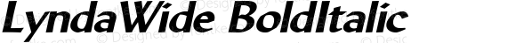 LyndaWide BoldItalic Altsys Fontographer 4.1 5/10/96