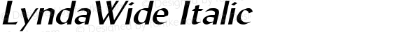 LyndaWide Italic Altsys Fontographer 4.1 5/10/96