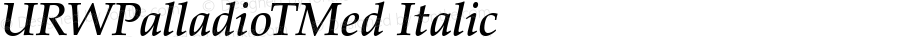 URWPalladioTMed Italic