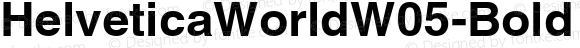 HelveticaWorldW05-Bold Regular