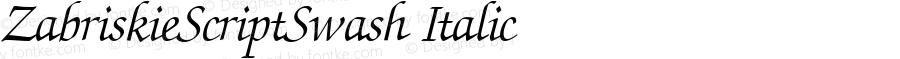 ZabriskieScriptSwash-Italic