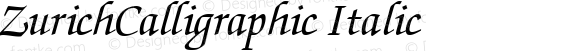 ZurichCalligraphic Italic