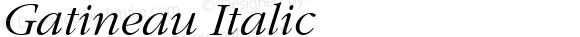 Gatineau Italic