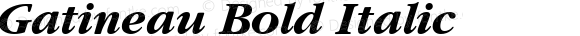 Gatineau Bold Italic