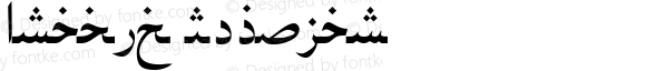 Arabic Regular Macromedia Fontographer 4.1.5 5/17/98