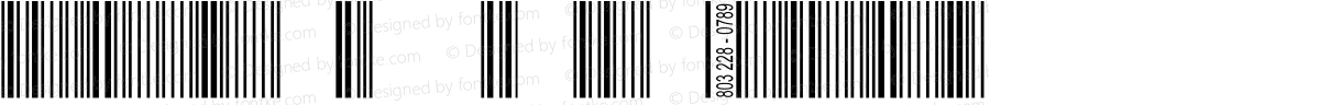Barcode 3 of 9 Bold Italic