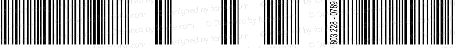 Barcode 3 of 9 BoldItalic