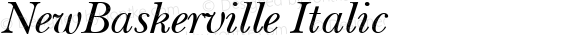 NewBaskerville Italic