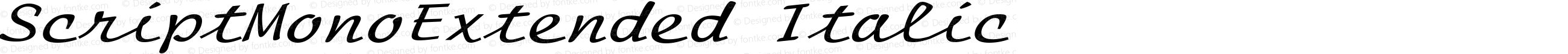 ScriptMonoExtended Italic