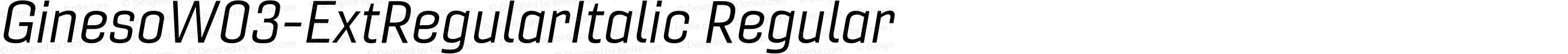 GinesoW03-ExtRegularItalic Regular