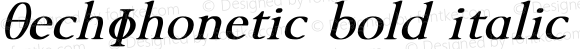 TechPhonetic bold italic Bold Italic