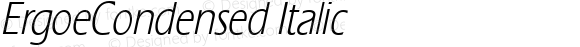 ErgoeCondensed Italic