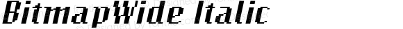 BitmapWide Italic