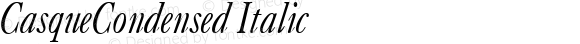 CasqueCondensed Italic