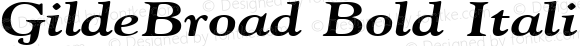 GildeBroad Bold Italic