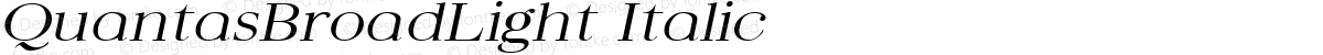 QuantasBroadLight Italic