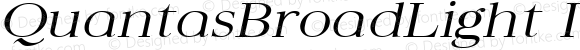 QuantasBroadLight Italic