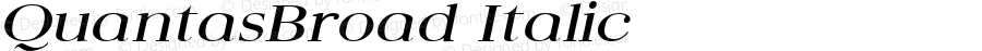 QuantasBroad Italic