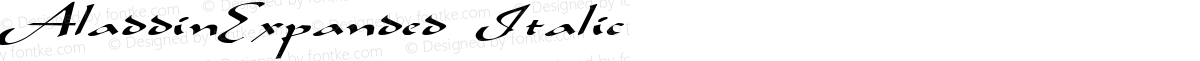 AladdinExpanded Italic