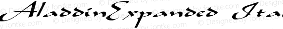 AladdinExpanded Italic