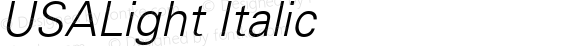 USALight Italic