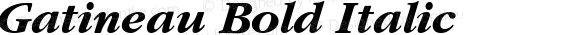 Gatineau Bold Italic