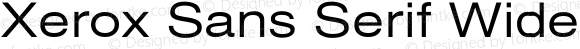 Xerox Sans Serif Wide Regular 1.1
