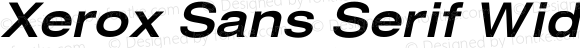 Xerox Sans Serif Wide Bold Oblique