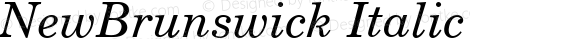 NewBrunswick Italic