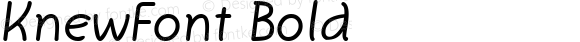 KnewFont Bold