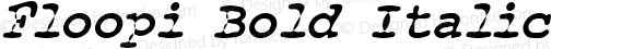 Floopi  Bold Italic