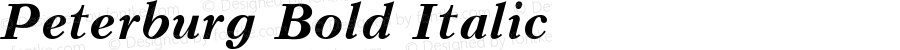 Peterburg Bold Italic