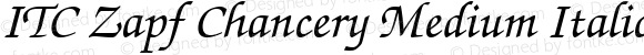 ITC Zapf Chancery Medium Italic