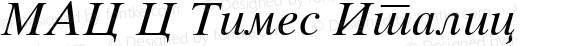 MAC C Times Italic