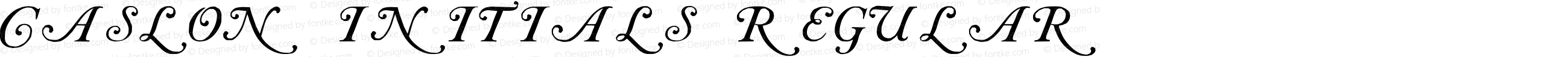 Caslon Initials