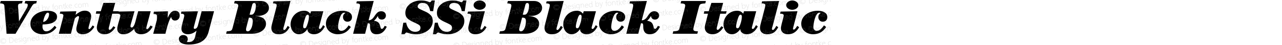 Ventury Black SSi Black Italic