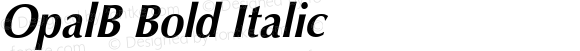 OpalB Bold Italic
