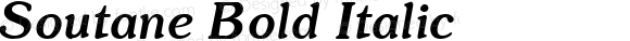 Soutane Bold Italic