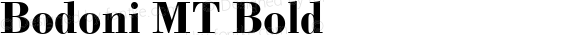 Bodoni MT Bold