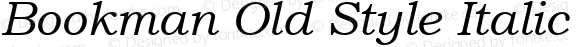 Bookman Old Style Italic