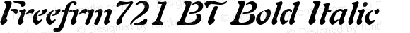 Freefrm721 BT Bold Italic