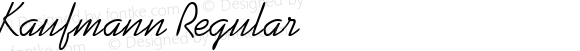 Kaufmann Regular Altsys Fontographer 4.0.2 96.6.4