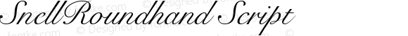 SnellRoundhand Script