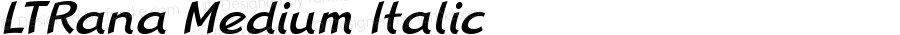 LinotypeRana MediumItalic