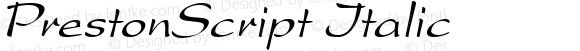 PrestonScript Italic