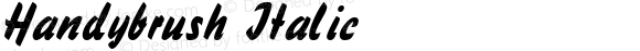 Handybrush Italic W.S.I. Int'l v1.1 for GSP: 6/20/95