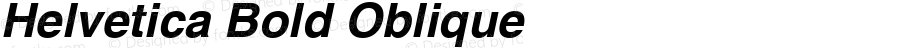 Helvetica Bold Oblique Version 1.3 (Hewlett-Packard)