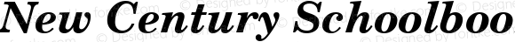 New Century Schoolbook Bold Italic