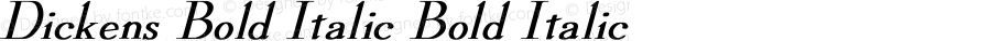 Dickens Bold Italic Bold Italic Unknown